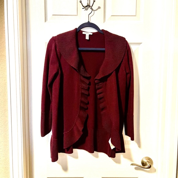 Isaac Mizrahi Sweaters - Isaacmizrahi live Burgundy Sweater. Size Small